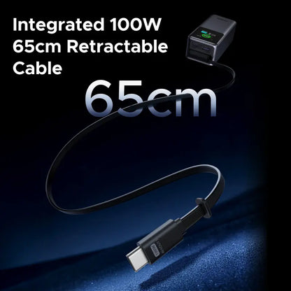 UGREEN Nexode 20,000mAh Power Bank with 165W Output and Retractable USB-C Cable - Portable Fast Charger for Laptops, MacBook Pro/Air, iPhone 16/17, iPad Pro, Galaxy S25 Ultra, Dell, HP, and More
