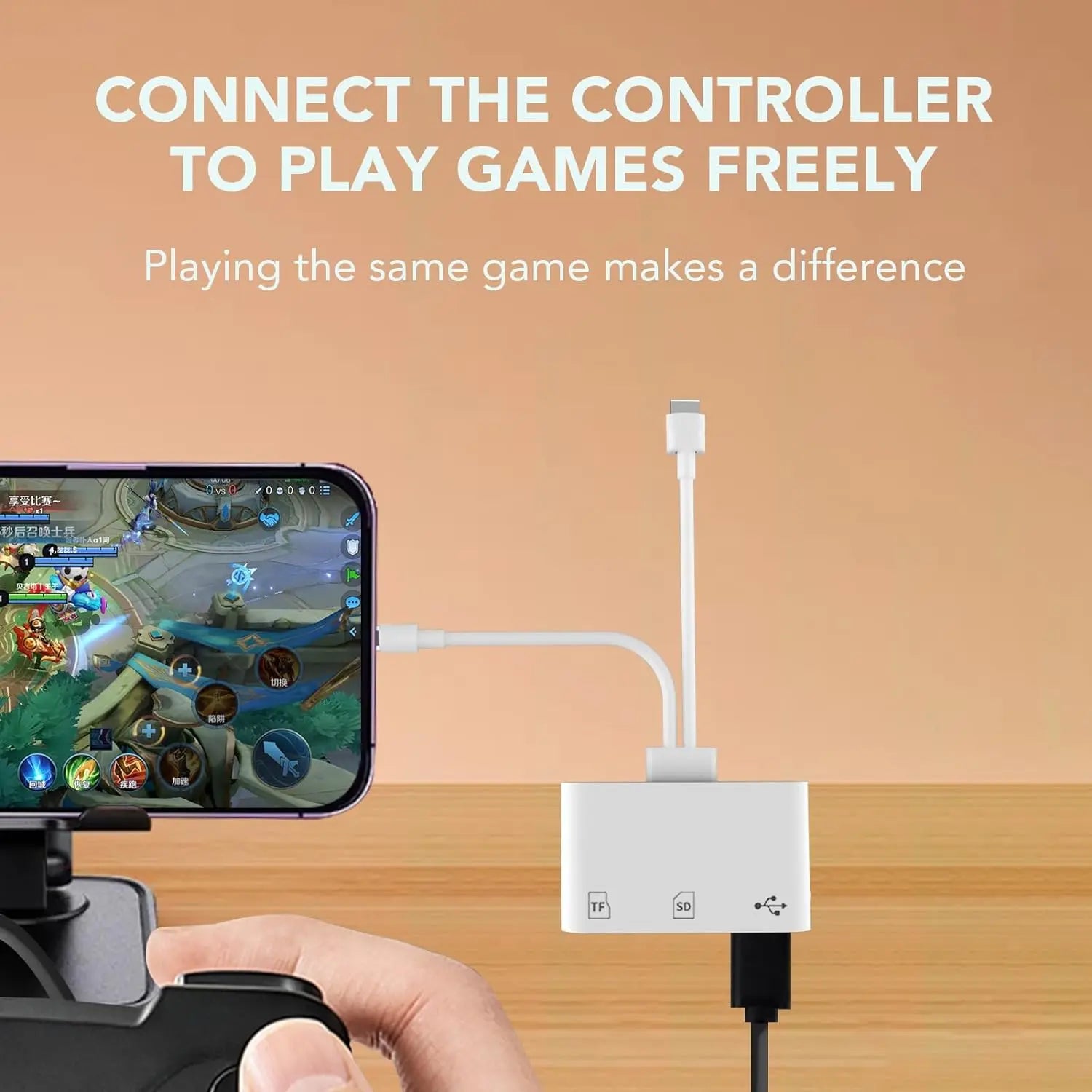 SPGUARD SD Card Reader for iPhone and iPad, Dual Lightning and USB-C Connector, Micro SD Memory Card Reader Adapter for SD, TF Card, and USB Disk Compatibility with iPhone 13-17 Series, iPad, and MacBook